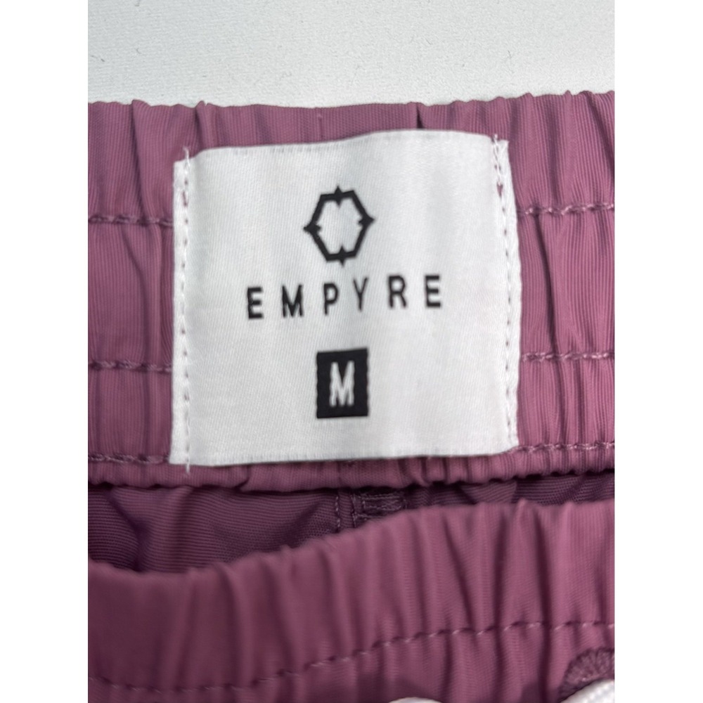 Mens Sz M Empyre Purple Board Shorts Floater Red Drawstring Swim Trunk - Picture 5 of 9